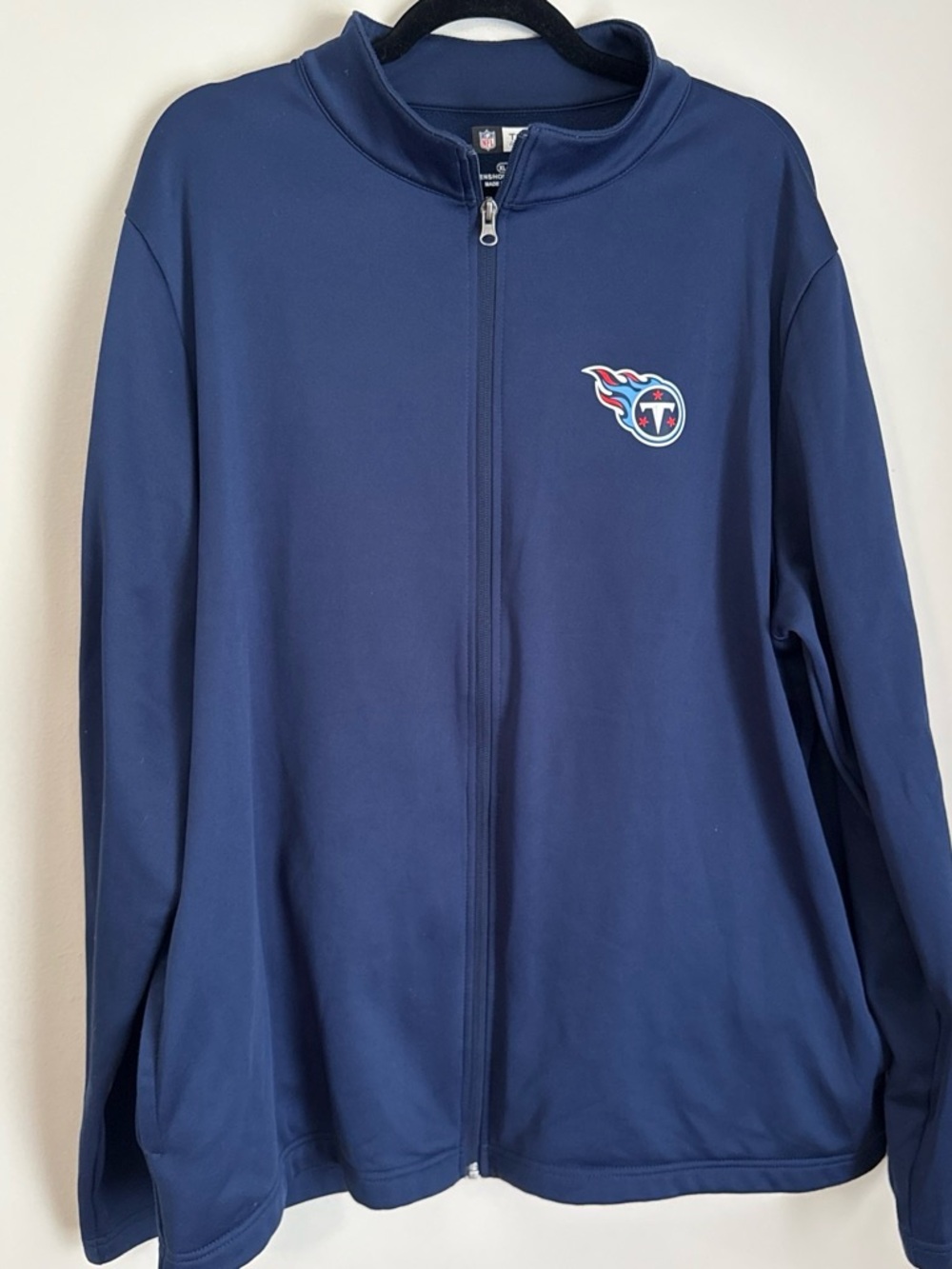 NFL Tennessee Titans Navy Full-Zip Performance Jacket